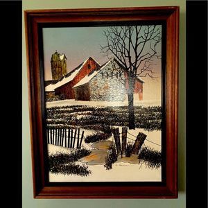 H Hargrove original oil painting